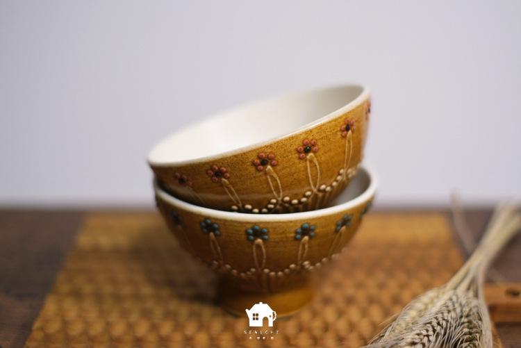 笠間焼 | 古谷萌仁香 古典蕾絲飯碗