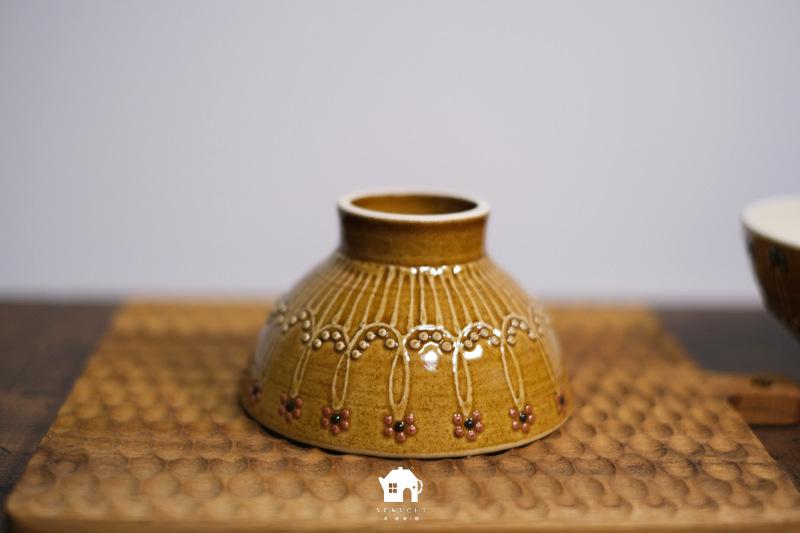 笠間焼 | 古谷萌仁香 古典蕾絲飯碗